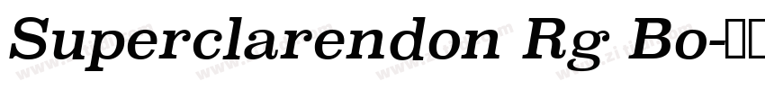 Superclarendon Rg Bo字体转换